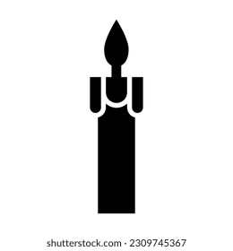 Candle Vector Glyph Icon For Personal And Commercial Use.
