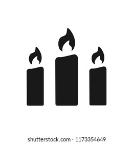 candle vector icon 10 eps