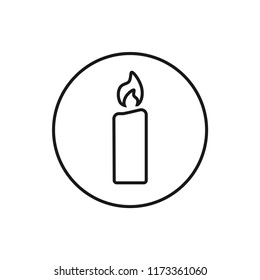 candle vector icon 10 eps