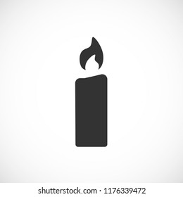 candle vector icon 10 eps