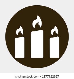 candle vector icon 10 eps