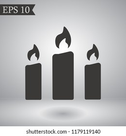 candle vector icon 10 eps