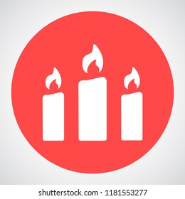 candle vector icon 10 eps