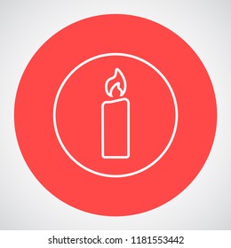 candle vector icon 10 eps