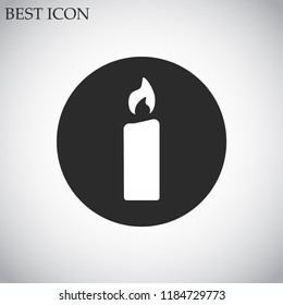 candle vector icon 10 eps
