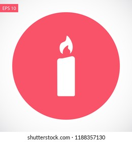 candle vector icon 10 eps