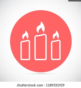 candle vector icon 10 eps
