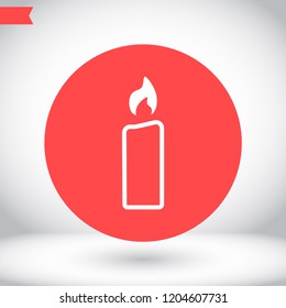 candle vector icon 10 eps