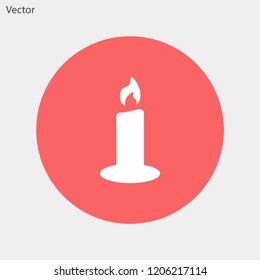 candle vector icon 10 eps