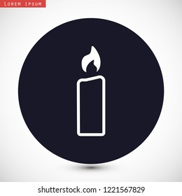 candle vector icon 10 eps