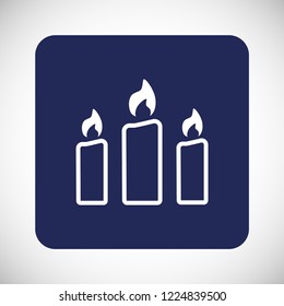 candle vector icon 10 eps