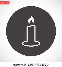 candle vector icon 10 eps