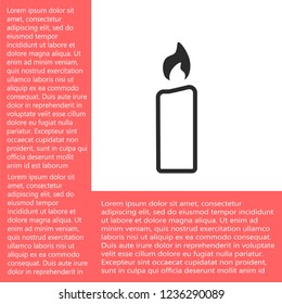 candle vector icon 10 eps