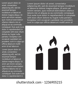 candle vector icon 10 eps