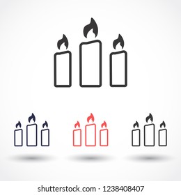candle vector icon 10 eps