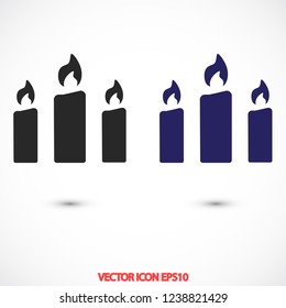 candle vector icon 10 eps