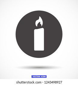 candle vector icon 10 eps