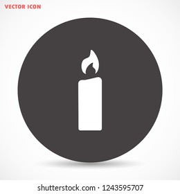 candle vector icon 10 eps