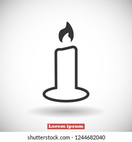 candle vector icon 10 eps