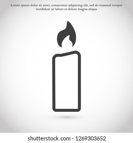 candle vector icon 10 eps