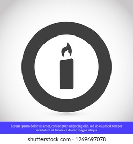 candle vector icon 10 eps