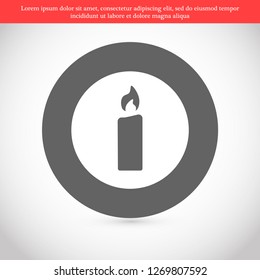 candle vector icon 10 eps