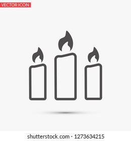 candle vector icon 10 eps