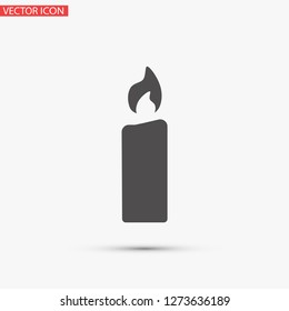 candle vector icon 10 eps