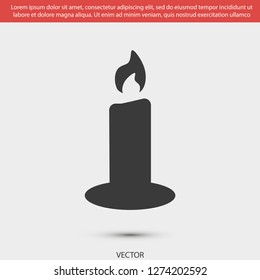 candle vector icon 10 eps
