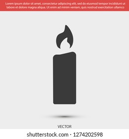 candle vector icon 10 eps