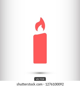 candle vector icon 10 eps