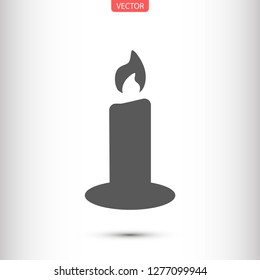 candle vector icon 10 eps