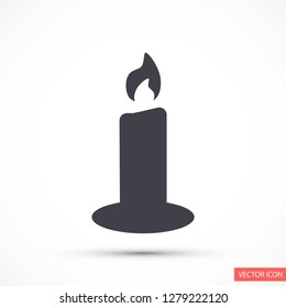 candle vector icon 10 eps