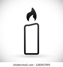 candle vector icon 10 eps