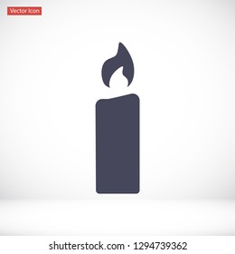 candle vector icon 10 eps