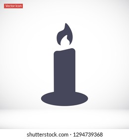 candle vector icon 10 eps