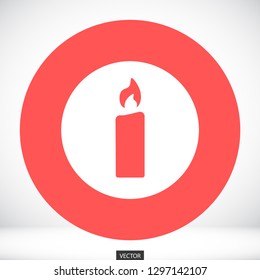 candle vector icon 10 eps