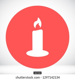 candle vector icon 10 eps