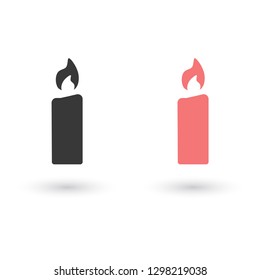 candle vector icon 10 eps
