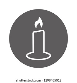 candle vector icon 10 eps