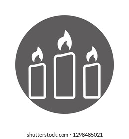 candle vector icon 10 eps