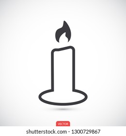 candle vector icon 10 eps