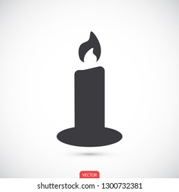 candle vector icon 10 eps