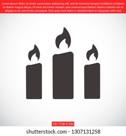 candle vector icon 10 eps