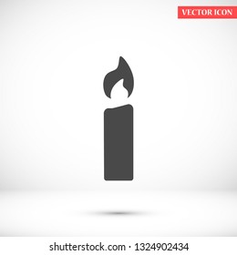 candle vector icon 10 eps