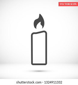 candle vector icon 10 eps