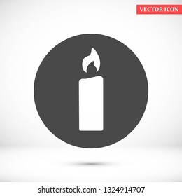 candle vector icon 10 eps