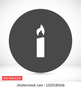 candle vector icon 10 eps