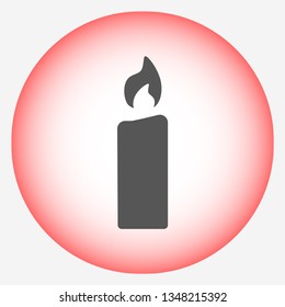 candle vector icon 10 eps