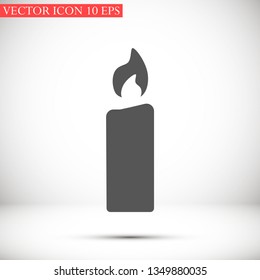candle vector icon 10 eps
